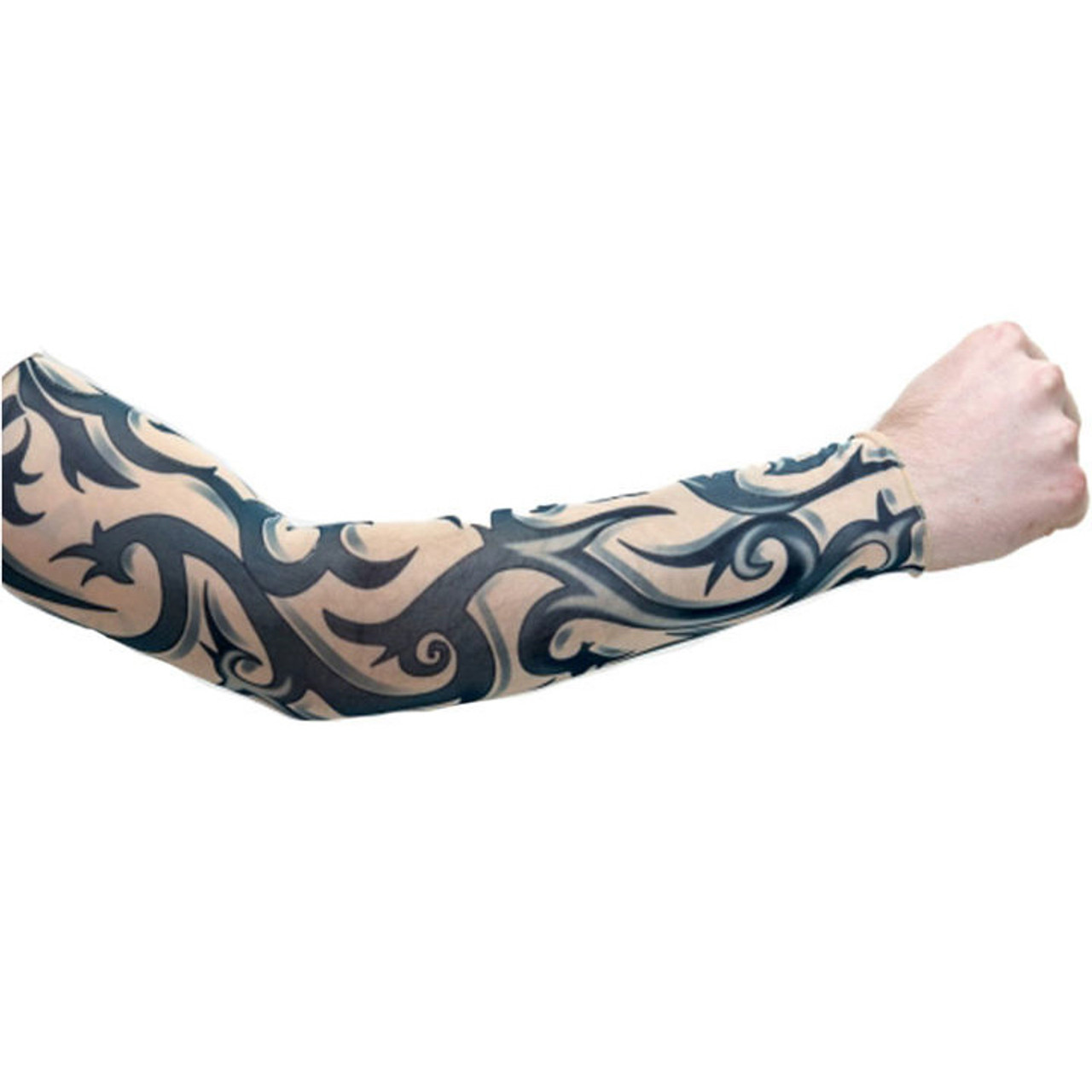 Tribal arm tattoo pattern on male body Royalty Free Vector